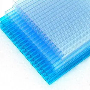 Multi Wall Polycarbonate Hollow Sheet Price PC Roof Panels Greenhouse Plastic Construction Material