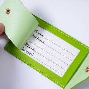 Porta Carte d'Imbarco Creativo Multicolore a Forma di Aereo, Etichetta per Bagagli in Pelle PU Portatile e Resistente, Accessorio da Viaggio - Product Image 4