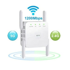 Repetidor de <span class=keywords><strong>WiFi</strong></span> de 5 GHz y 1200 Mbps en Oferta, <span class=keywords><strong>Amplificador</strong></span> con <span class=keywords><strong>Cobertura</strong></span> de 300-500 m² para Uso en Interiores - Product Image 2