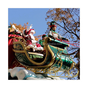 Grande Décoration de Noël Extérieure en Fibre de Verre, Traîneau et <span class=keywords><strong>Rennes</strong></span> Géants, Vente <span class=keywords><strong>Directe</strong></span> Usine, Durable, Imperméable, 300 cm, pour les Fêtes - Product Image 2