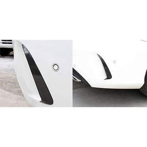 Pegatinas de fibra de carbono para el parachoques trasero del Mercedes Benz Clase C W205, adhesivos ABS en negro brillante. - Product Image 3