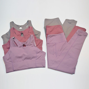 Ensemble de vêtements de sport pour femmes, 2 pièces, leggings de yoga avec soutien-gorge de sport, ensemble de vêtements de gym - Product Image 6