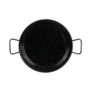 Olla de Hierro Esmaltada <span class=keywords><strong>para</strong></span> <span class=keywords><strong>Paella</strong></span> Española, Fondo Plano, Doble Asa, Base Única, <span class=keywords><strong>para</strong></span> Cocina Familiar o de Hotel - Product Image 1