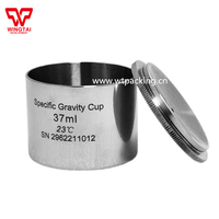 Taza de densidad de gravedad específica de acero inoxidable de 50ml y 100ml