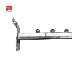 Bekleidungs geschäft Zubehör Metall Chrom Wasserfall Slatwall Haken Vierkant rohr haken - Product Image 4