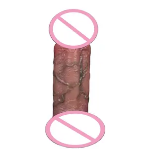 Fabrika fiyat sıvı silikon gerçekçi Penis kol genişletici prezervatif gecikme boşalma Penis büyütme sextoy erkekler için