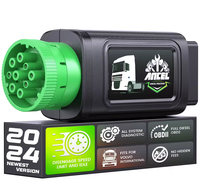Escáner OBD2 Ancel HD100 para Camiones, Herramienta de Diagnóstico Completo del Sistema Diésel para Vehículos Pesados, Analizador de Motor Cummins Caterpillar, 1 Año
