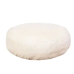 Fluffy Floor Pillow Pouf Soft Shaggy Meditation Round Floor Cushion For Living Room Bedroom Sofa