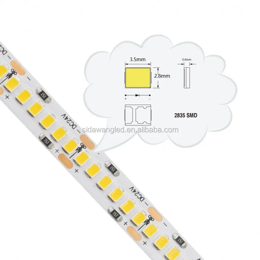 3 년 보증 3000k 4000k 6000k led 스트립 빛 2835 2700k 24v 240 led 12v smd 빛 2835 led 스트립