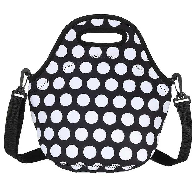 Neoprene isolato pranzo Tote Bag termico portatile porta pranzo contenitore per alimenti con tracolla per lavoro ufficio Picnic all'aperto