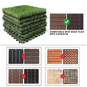 HANWEI-Hierba <span class=keywords><strong>artificial</strong></span> de instalación fácil, el mejor <span class=keywords><strong>precio</strong></span>, azulejos de césped <span class=keywords><strong>Artificial</strong></span> - Product Image 3