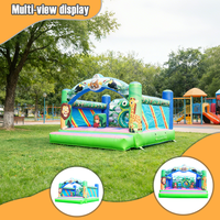 Château gonflable commercial personnalisé pour la location de fêtes, modèle Traparlin, en forme de grenouille, pour enfants