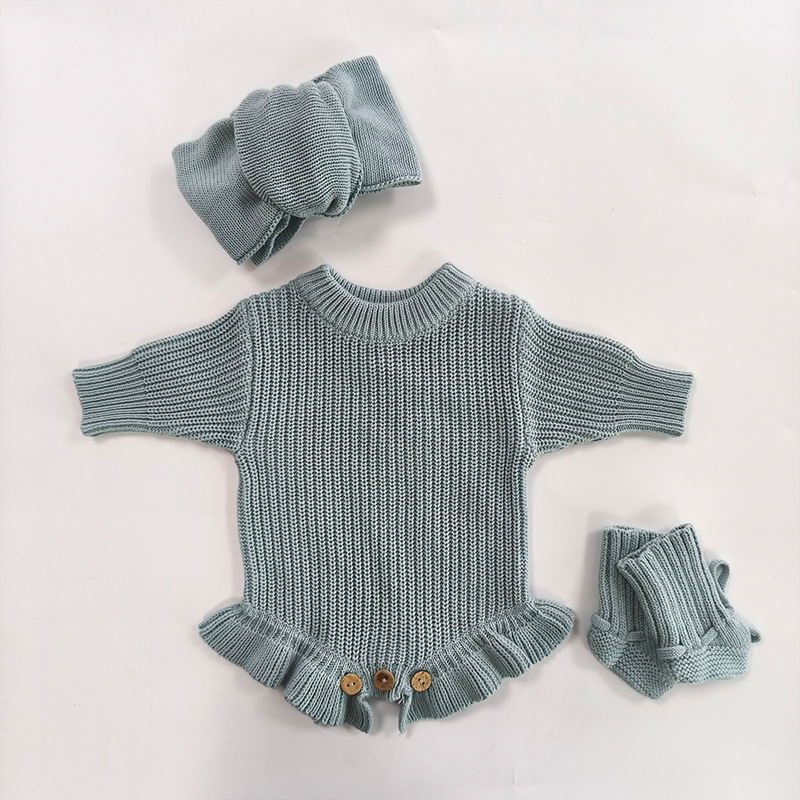ORANGLES Custom Embroidered Baby Sweater Jumpsuit – Personalized Birthday Gift Baby Climbing Suit for Infants & Toddlers - angled perspective - Image 4 of 4 | excellent for daily use | New York | Free Shipping ORANGLES