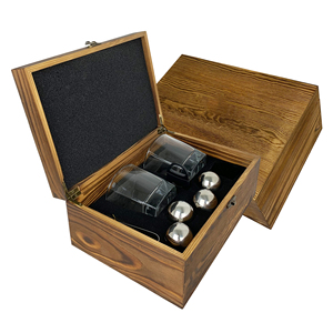 Cube de <span class=keywords><strong>whisky</strong></span> glace en <span class=keywords><strong>pierre</strong></span> naturelle, <span class=keywords><strong>pierre</strong></span> à savon naturelle et boîte en bois, coffret cadeau, granit avec lunettes, 1 pièce - Product Image 5