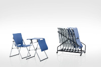 Conception Unique du bureau et de la chaise la conversion à double fonction peut être utilisée dans la salle d'entraînement et la salle de bureau