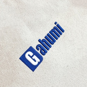 Gahumi Professionnel Personnalisé Tête de Loup Broderie Toile Sacs Fourre-Tout Fermeture Éclair Écologique Meilleure Qualité Couleurs Personnalisées Tailles - Product Image 5