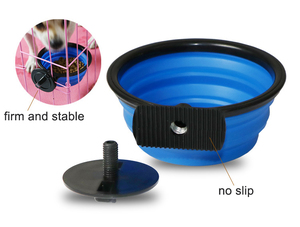 Toptan yeni tasarım katlanabilir köpek kase evcil hayvan kafesi gıda su yavaş besleyici üzerinde asılı - Product Image 5