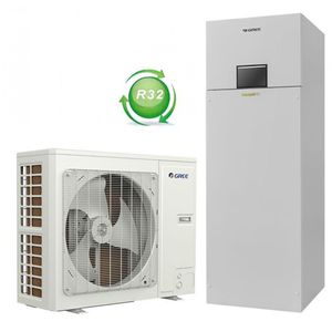 Pompe à chaleur air-eau à fréquence variable homologuée CE pour R32, alimentée par l'énergie solaire et le gaz, classe A d'efficacité énergétique, usage commercial - Product Image 5