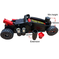 Gato elevador todoterreno de 2T con rueda grande para camiones, SUVs, ATVs y vehículos todoterreno