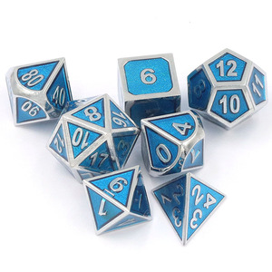 Juego de dados de dragón y mazmorras personalizado de 16MM, juego de dados de Metal poliédrico de aleación de Zinc para juegos de mesa - Product Image 3