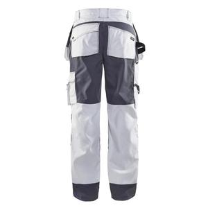 BLAKLADER - 150318601094D84 Pantalones artesanos con bolsillos para rodilleras Blanco/gris-PANTALONES DE TRABAJO EAN 7330509340516 - Product Image 3