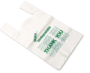 ถุงพลาสติก HDPE LDPE แบบเสื้อยืด มีหูหิ้ว สำหรับใส่ของขวัญ ของชำร่วย หรือช้อปปิ้ง - Product Image 1