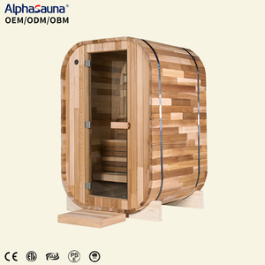 Lujo 1-2 personas al aire libre Cedar Cube Sauna Room Square Spa Sauna Cabina por fabricante - Product Image 1