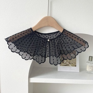 New Lace Embroidery Pearl Little Shawls for Women <b>Spring</b> and Summer With Skirt Shirt <b>Decoration</b> Neck Vest Hollow Collar - Product Image 2