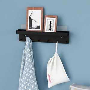 Portachiavi per parete 6 ganci ganci portachiavi in acciaio inossidabile per adesivo da parete portachiavi da parete Organizer per posta appendiabiti per ufficio a casa - Product Image 4