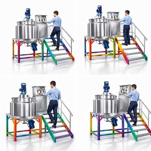 Factory Customized 500l 1000L 2000L Cosmetic <b>Mixer</b> Detergent <b>Mixer</b> <b>Machine</b> Liquid <b>Soap</b> <b>Making</b> <b>Machine</b> - Product Image 5