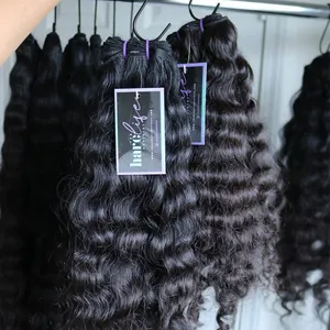 Daftar vendor bundel rambut Kamboja virgin asli gelombang air, bundel rambut manusia mentah 10a tanpa proses, produk rambut gelombang air