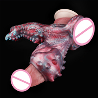 Silikon-Tierzungen-Klitoris-Stimulator Offener Knoten-Überzug Penisvergrößerer für G-Punkt-Stimulation und Verzögerung der Ejakulation Erwachsenen-Sexspielzeug