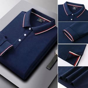 Fashion New Materials Double Pique Woven Solid Cotton Men's Long Sleeve for <b>Shirts</b> Turn-Down Collar Anti-Wrinkle Breathable - Product Image 4