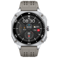 Montre connectée TFT en alliage de zinc plaqué sous vide, 400 mAh, 5-10 jours d'autonomie, bracelet en silicone, assistant vocal, charge magnétique, encodeur
