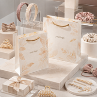 Sacs à provisions en papier de luxe personnalisés avec logo pour boutique, emballage cadeau pour vêtements et bijoux