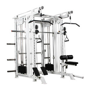 Rack multifonctionnel commercial - <span class=keywords><strong>Cage</strong></span> de <span class=keywords><strong>musculation</strong></span> robuste pour squats, développé couché et tractions - Product Image 3