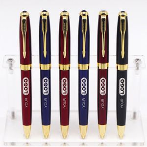 Luxury High Quality Brand Engraving Promotion Metal Ball Point <b>Gold</b> Parker Hotel Black <b>Pen</b> Set Box Custom Logo Refillable Twist - Product Image 1