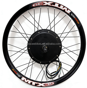 Kit de conversion de <span class=keywords><strong>moto</strong></span> électrique étanche 2000W pour roue arrière avec moteur à moyeu sans engrenage sans balais, batterie au lithium, écran LCD - Product Image 3