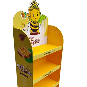 Plastic Honey Pvc Foam Display Customize Plastic Display Shelf,Honey Display Stand