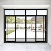 Portes intérieures pour maisons, porte d'entrée coulissante, entrée, pergola en aluminium avec cadre pivotant, portail en aluminium, LED 8