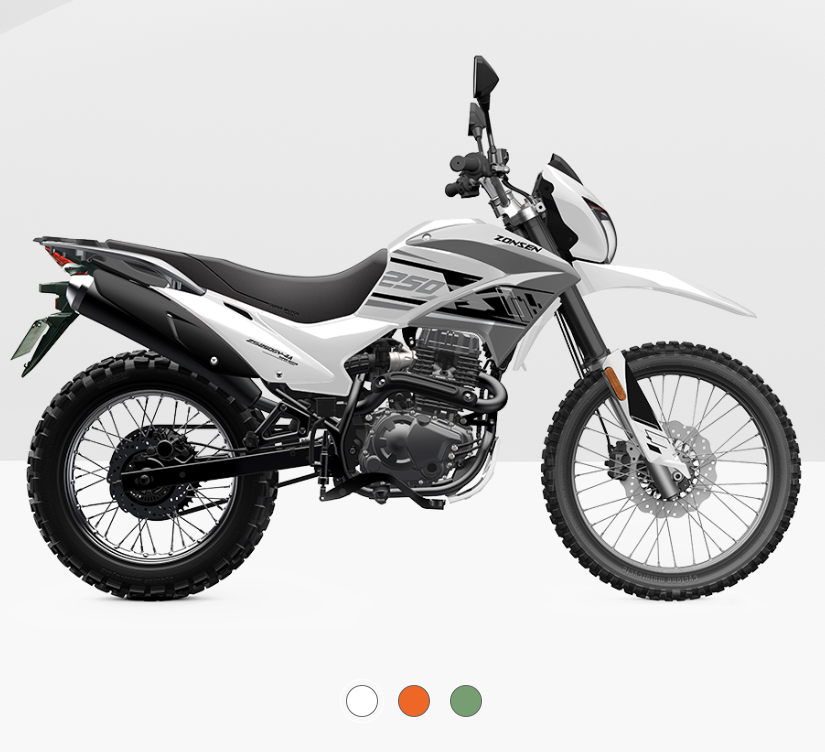 Zonsen уличные велосипеды 125cc и 250cc мощные газовые гоночные мотоциклы внедорожные мотоциклы 250cc Dirt Bike