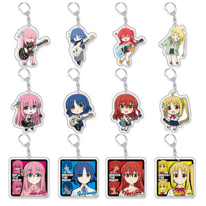<span class=keywords><strong>Bocchi</strong></span> il Rock Anime trasparente acrilico portachiavi doppio lato stampa carino cartone animato ragazza ciondolo - Product Image 1