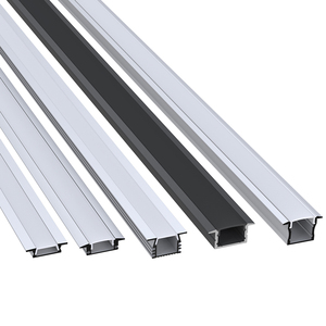 Tùy chỉnh <span class=keywords><strong>LED</strong></span> dải ánh sáng nhôm hồ sơ 17*7 Mét lõm <span class=keywords><strong>LED</strong></span> Nhôm hồ sơ kênh với khuếch tán trắng đen - Product Image 2