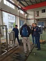 Stérilisateur tubulaire de lait de machine de stérilisation de jus avec de l'eau chaude