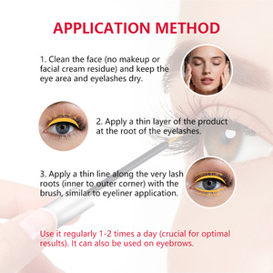 Sérum stimulant la croissance des <span class=keywords><strong>cils</strong></span> et rehausseur des sourcils, logo personnalisé, naturel, biologique, premium - Product Image 5