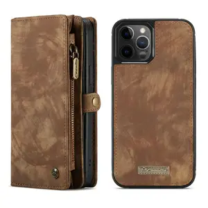 CaseMe for OPPO Reno 4 4G 5G Case Reno 4 Pro 5G Phone Case Wallet Leather Flip Cover for iPhone 12 Magnetic Phone Case Money