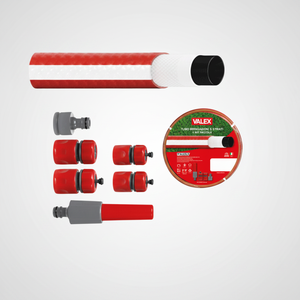 Avvolgitubo da Giardino VALEX 15 Metri 1/2" in PVC con Raccordi e Ugello Modello VAL1105656 #   Prodotto in Italia per l'Irrigazione - Product Image 2