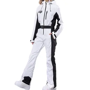 Wholesale Custom Winter Sport Snowsuit Waterproof Windproof Breathable Adult 1 Piece Ski Snow Suit Women