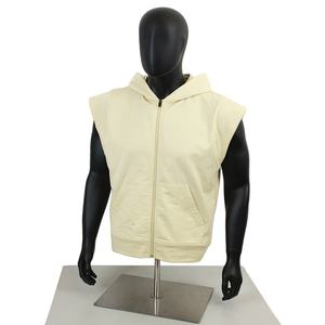 Sudadera con Capucha sin Mangas TOPSHOW, Personalizada, con Cierre, de Felpa, para Gimnasio, para Hombre - Product Image 1