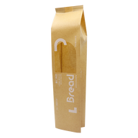 JM emballage personnalisé production en usine sac d'emballage PE pour pain fenêtre arrière gousset latéral scellé pour usage alimentaire industriel